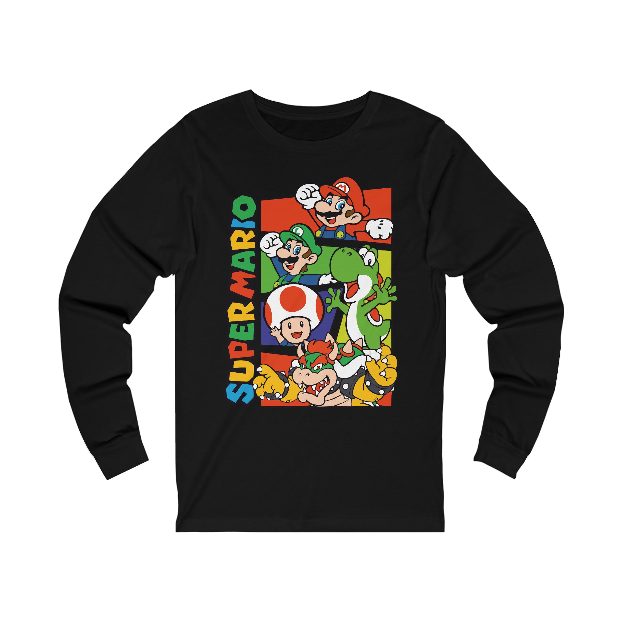 Mario Unisex Jersey Long Sleeve Tee - IGZ Clothing 