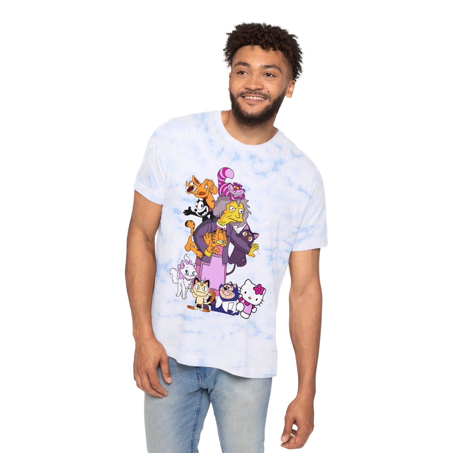 Cat Lady Tie-Dye T-Shirt