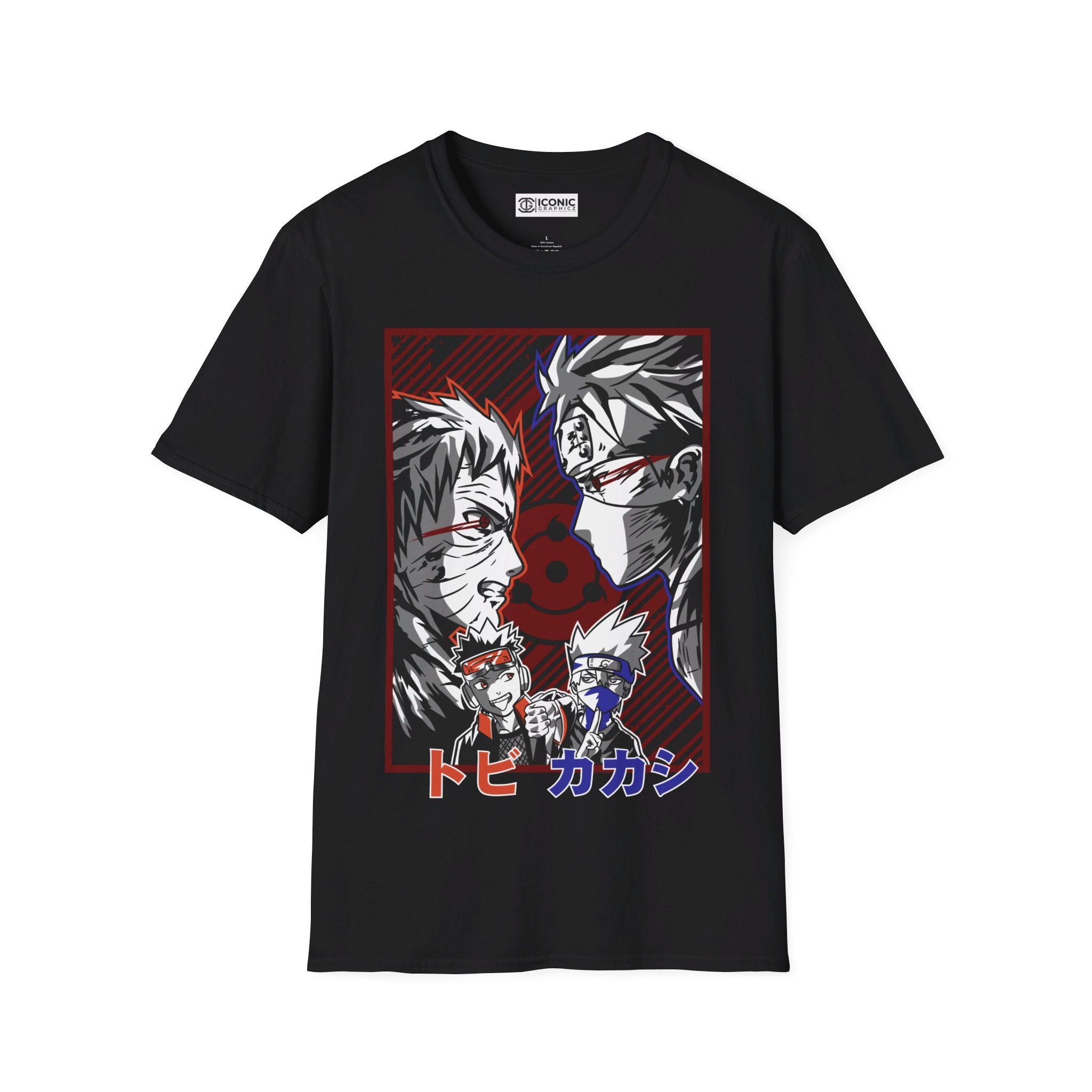 Obito and Kakashi Unisex Softstyle T-Shirt - IGZ Clothing 