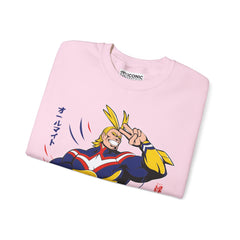 All Might and Deku Heavy Blend Crewneck Sweatshirt