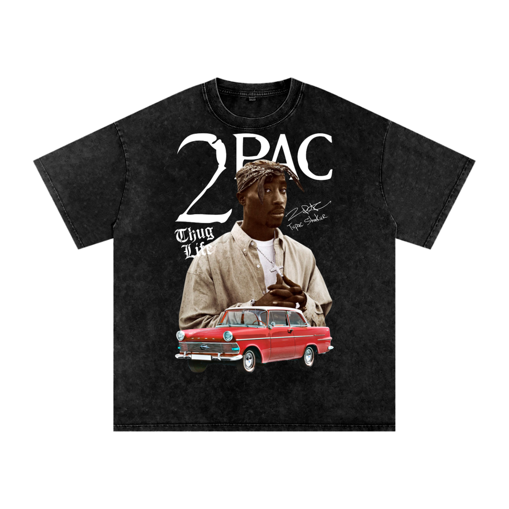 Tupac Shakur Acid Wash Oversize T-Shirt