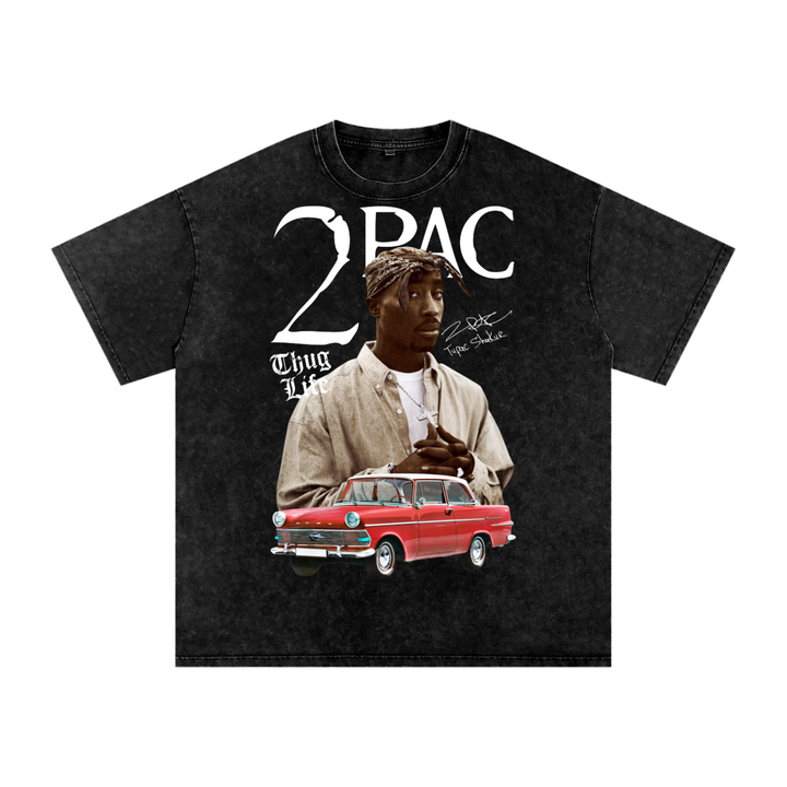 Tupac Shakur Acid Wash Oversize T-Shirt