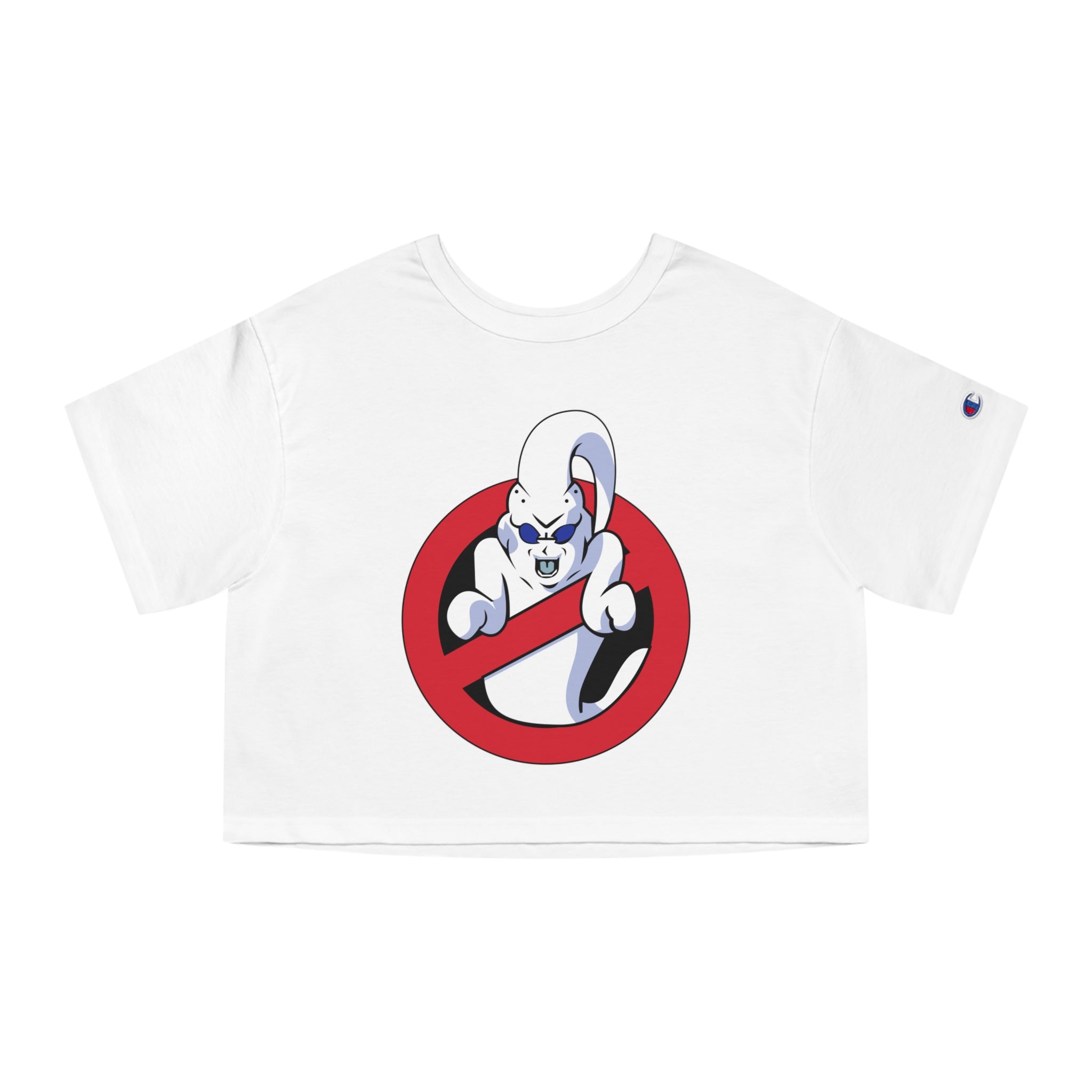 Majin Boo Ghost Champion Women's Heritage Cropped T-Shirt - IGZ Clothing 