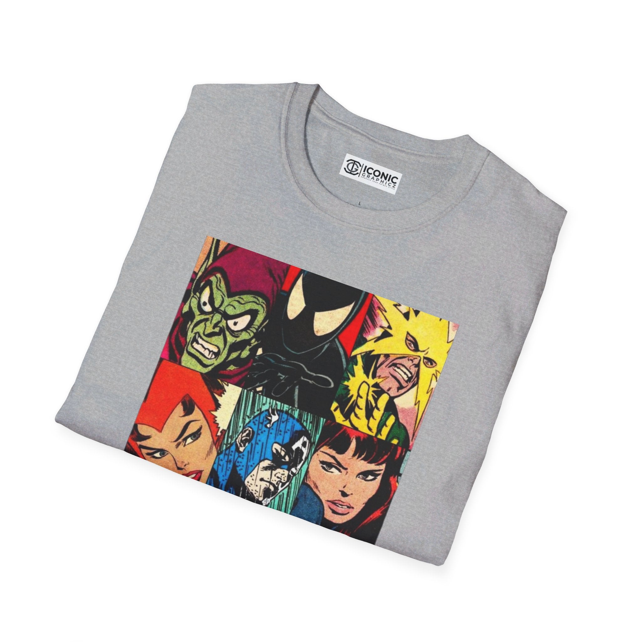 Marvel Characters Unisex Softstyle T-Shirt - IGZ Clothing 