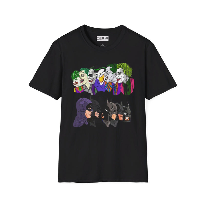 Batman and Joker Unisex Softstyle T-Shirt - IGZ Clothing 