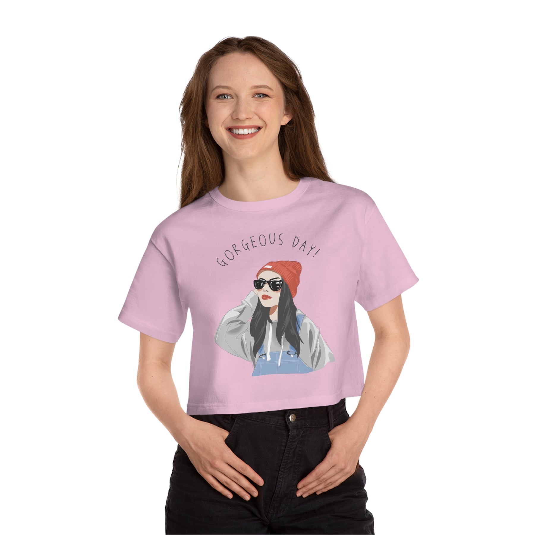 Gorgeous day Champion Women's Heritage Cropped T-Shirt - 