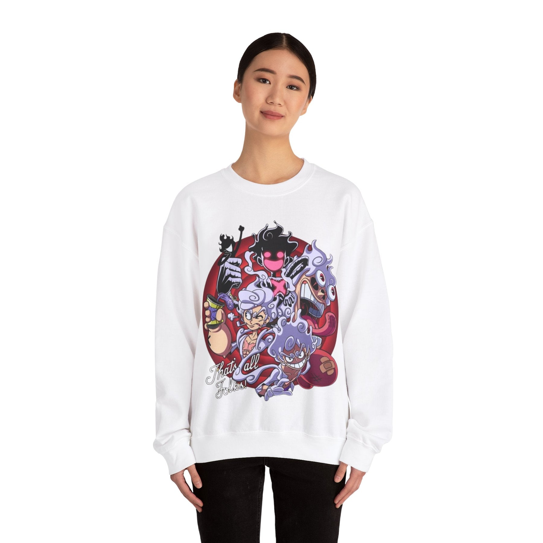 Sun God Luffy Unisex Heavy Blend™ Crewneck Sweatshirt Printify
