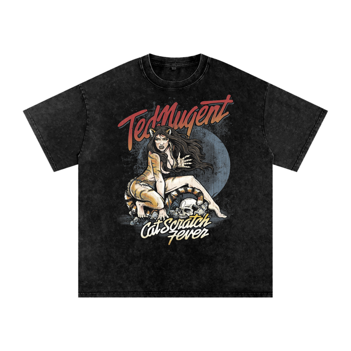 Ted Mugent Acid Wash Oversize T-Shirt
