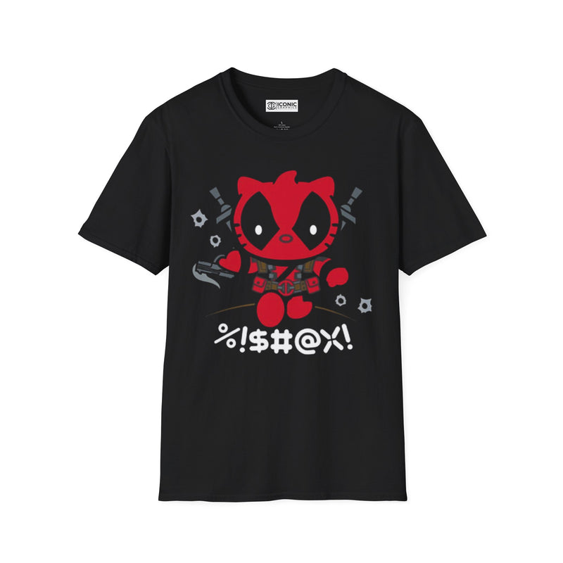 Deadpool Kitty Unisex Softstyle T-Shirt - IGZ Clothing 