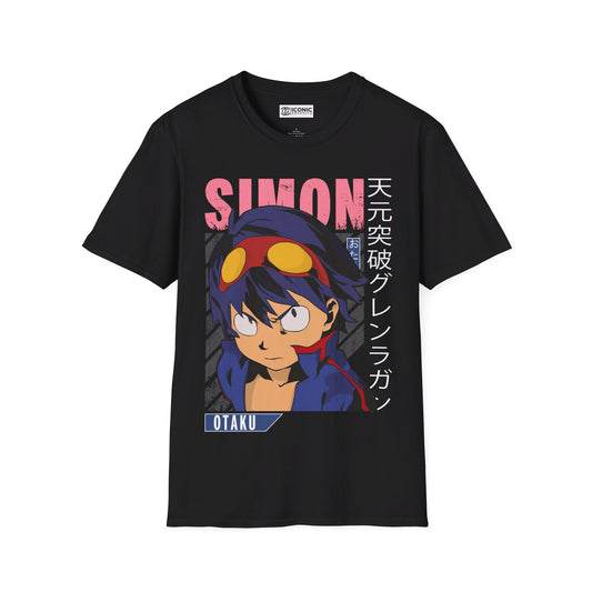 Gurren Lagann Simon Unisex Softstyle T-Shirt - IGZ Clothing 