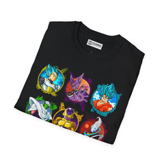 Dragonball Super characters Unisex Softstyle T-Shirt - IGZ Clothing 