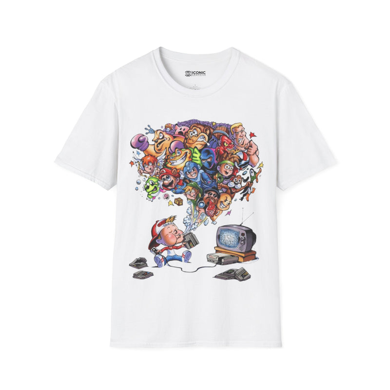 90's gamer Unisex Softstyle T-Shirt - IGZ Clothing 