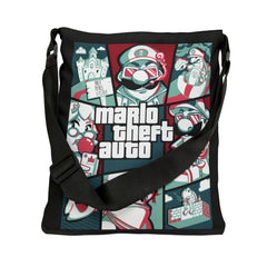 Mario Adjustable Tote Bag (AOP) - IGZ Clothing 