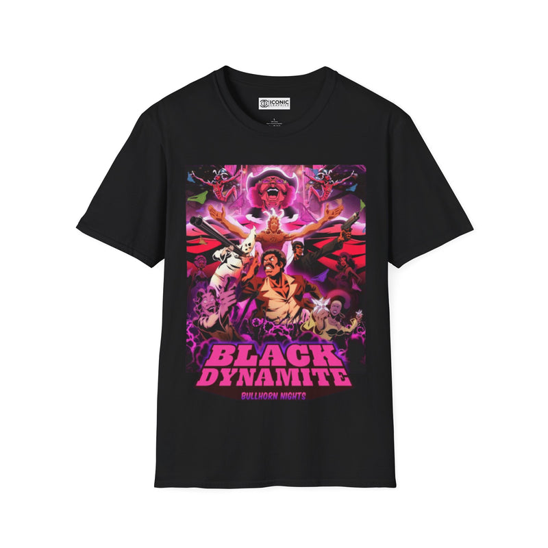 Black Dynamite Unisex Softstyle T-Shirt - IGZ Clothing 