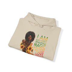 Black girl magic Unisex Heavy Blend™ Hooded Sweatshirt - IGZ Clothing 