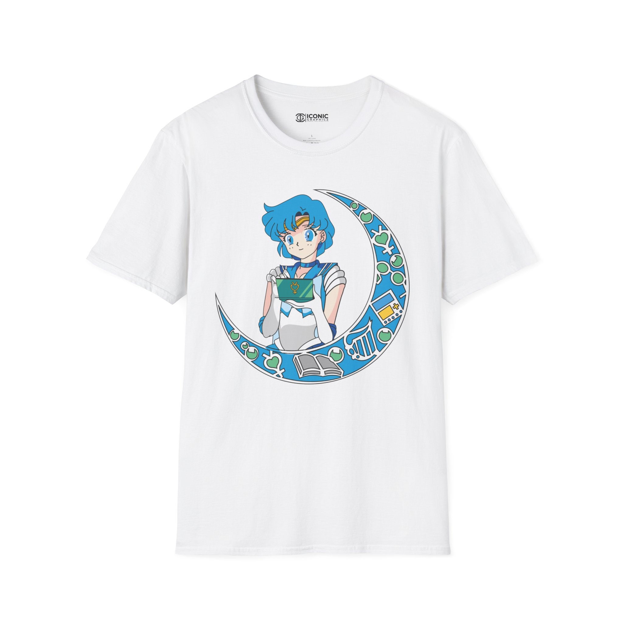 Sailor Mercury Unisex Softstyle T-Shirt - IGZ Clothing 