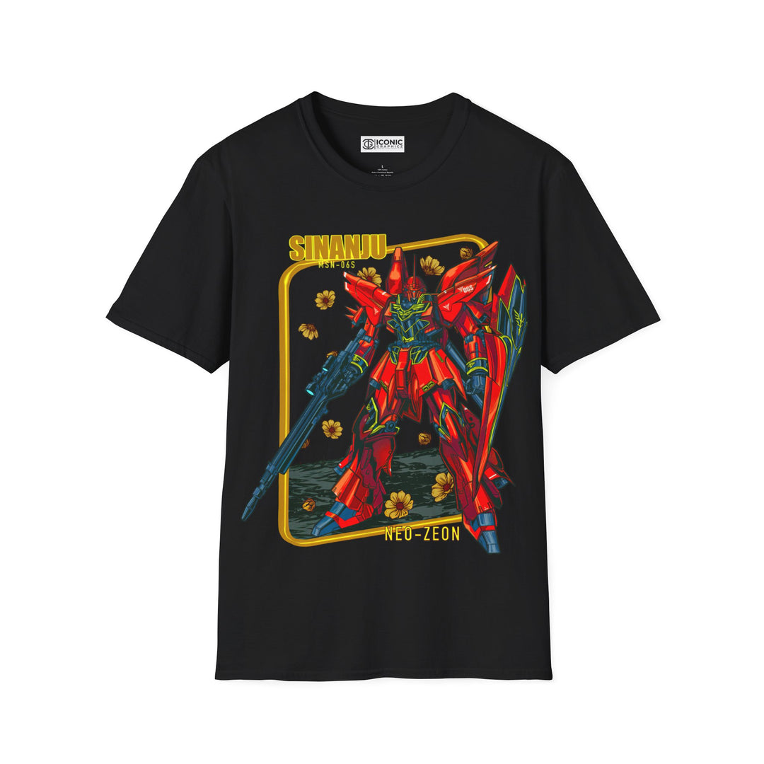 Retro Sinanju Gundam Unisex Softstyle T-Shirt - Premium T-Shirt from - Just $26! Shop now at IGZ Clothing 