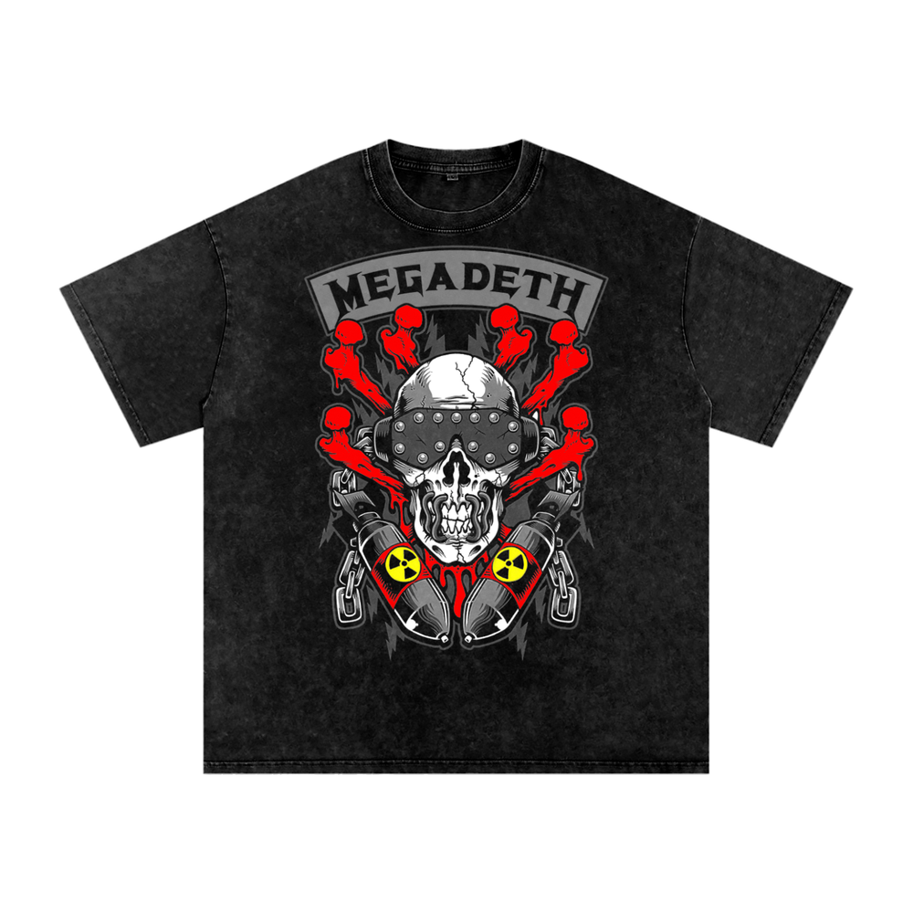 Megadeth Acid Wash Oversize T-Shirt