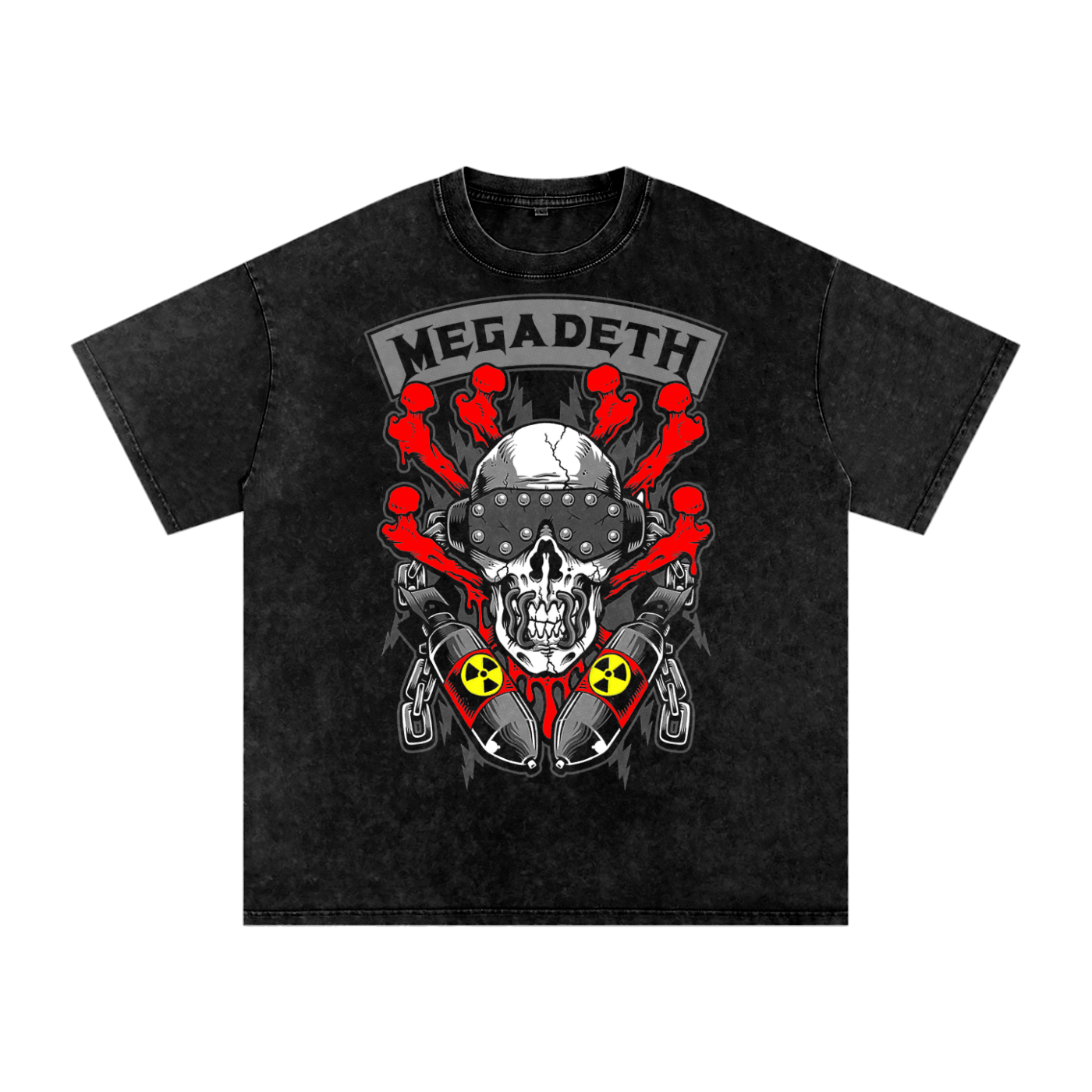 Megadeth Acid Wash Oversize T-Shirt