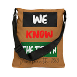 We Know The Truth Adjustable Tote Bag (AOP) - 