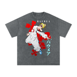 Haumea Fire Force Acid Wash Oversize T-Shirt