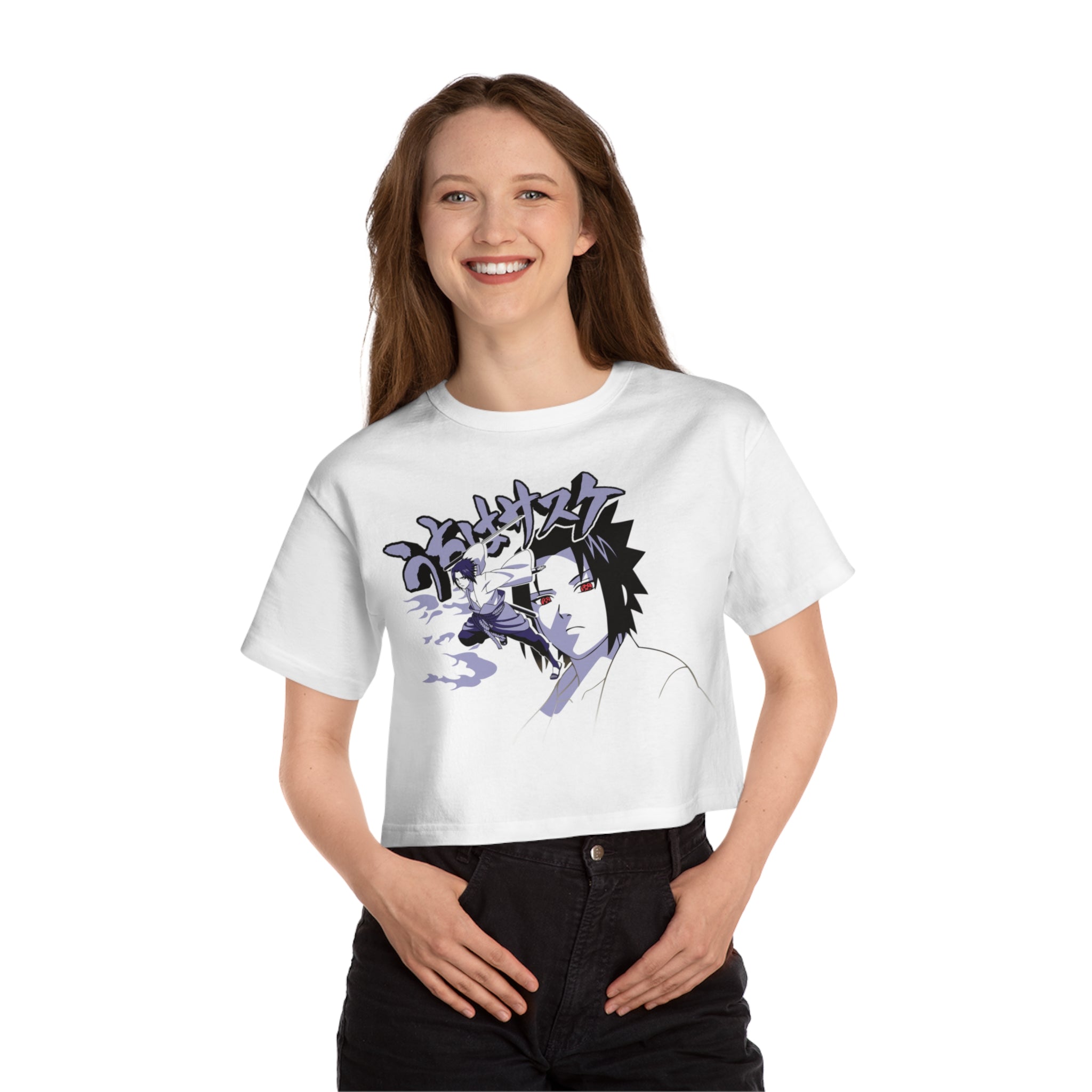 Sasuke Uchiha Champion Women's Heritage Cropped T-Shirt