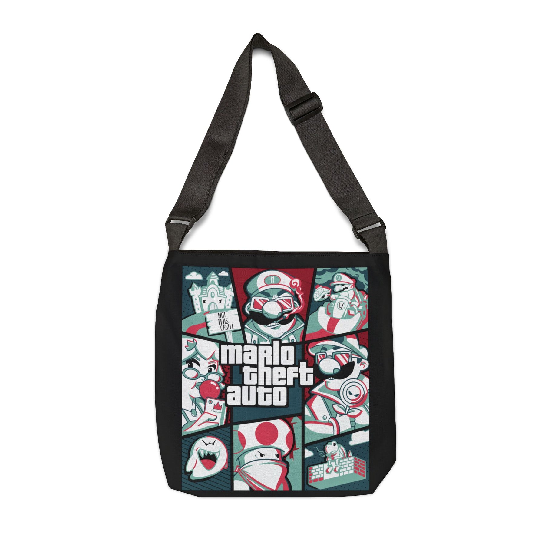 SuperMario Adjustable Tote Bag (AOP) - 