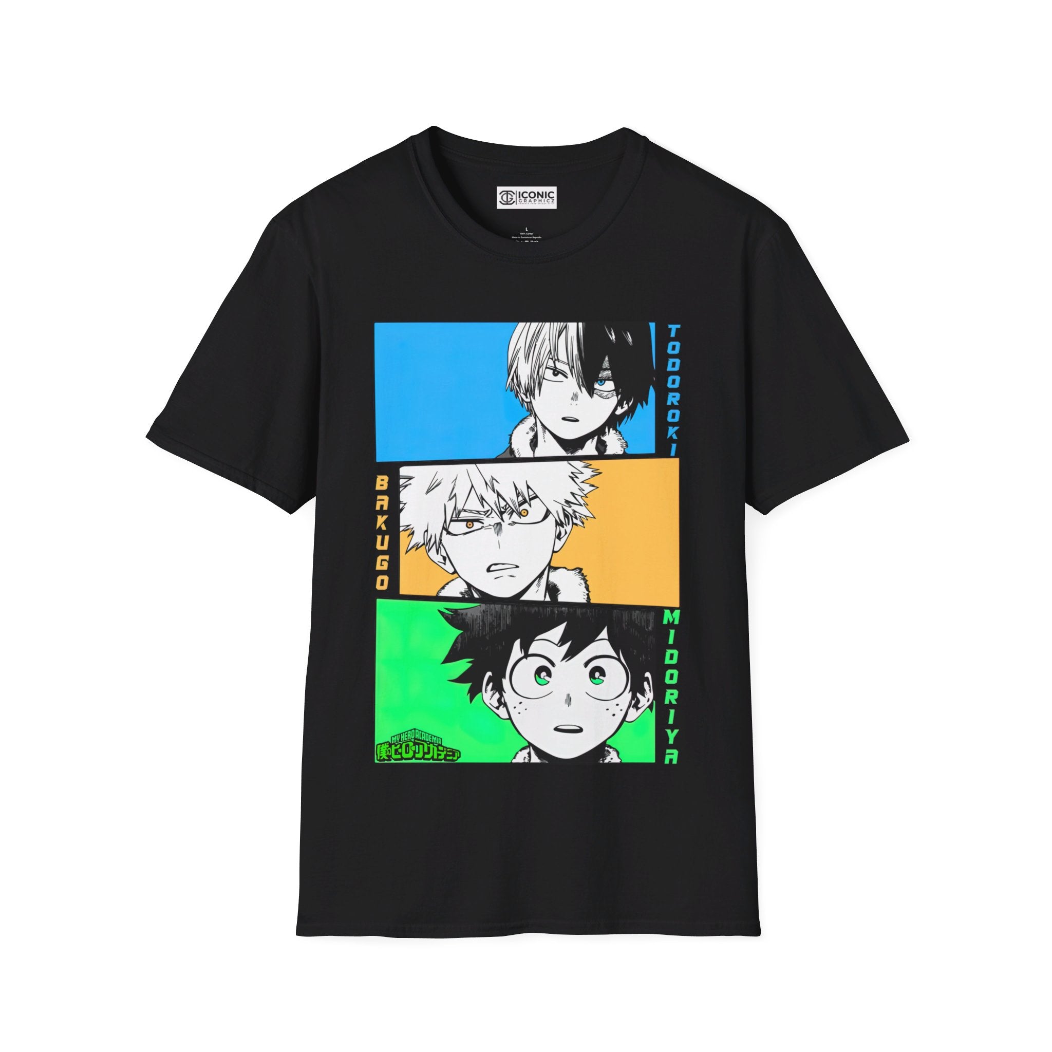 Deku, Bakugo, and Shoto Unisex Softstyle T-Shirt - IGZ Clothing 