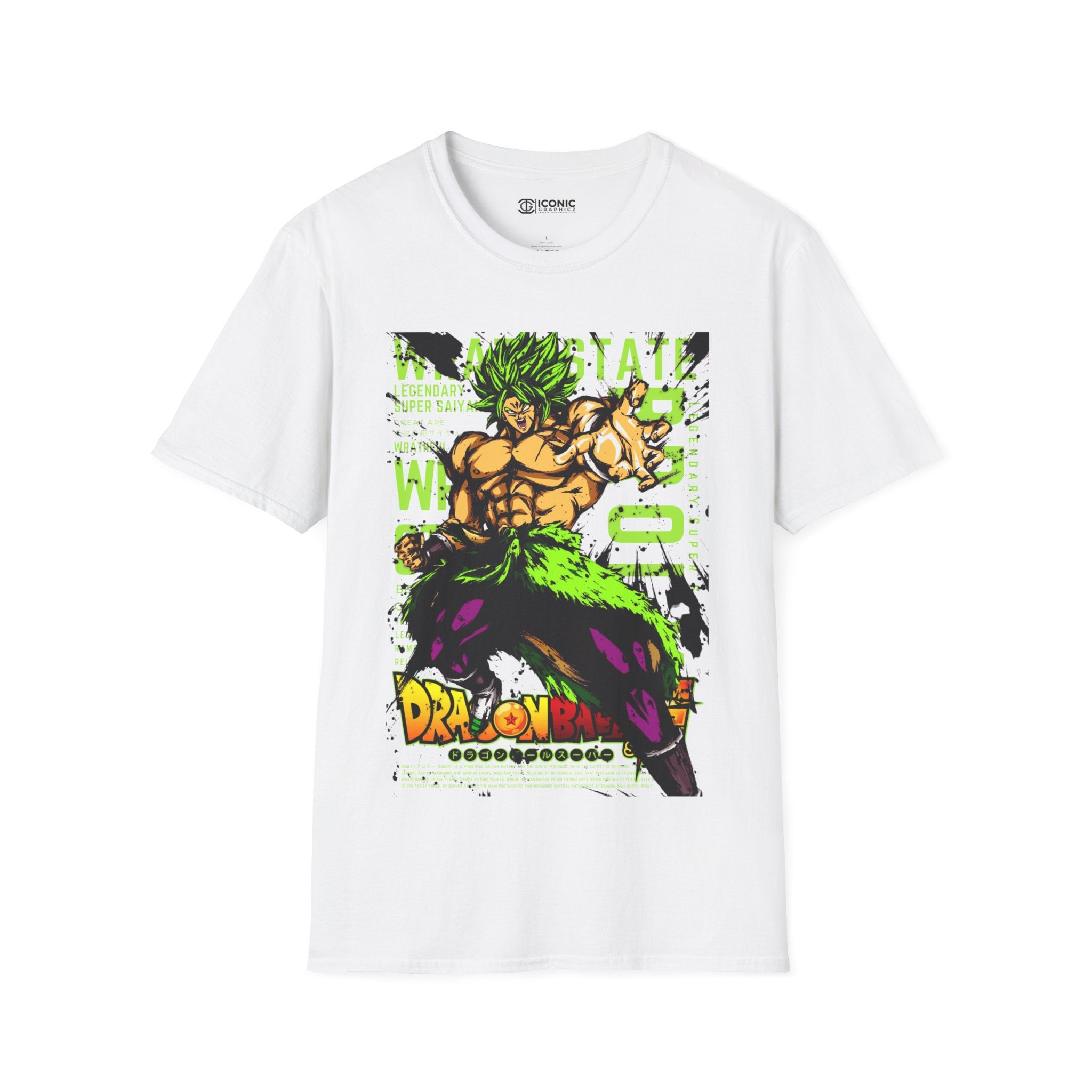 Broly Unisex Softstyle T-Shirt - IGZ Clothing 