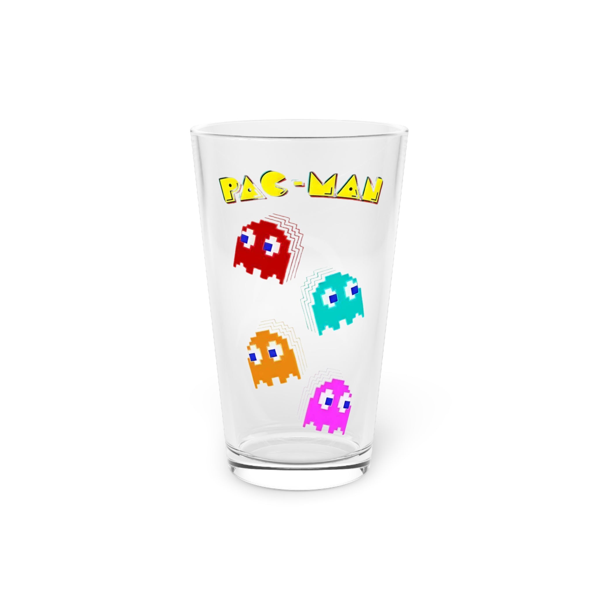 Pac Man Pint Glass, 16oz