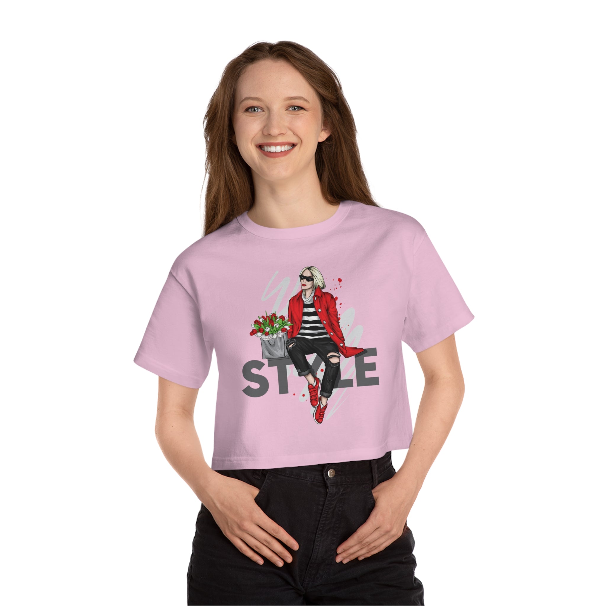 Style Champion Women's Heritage Cropped T-Shirt