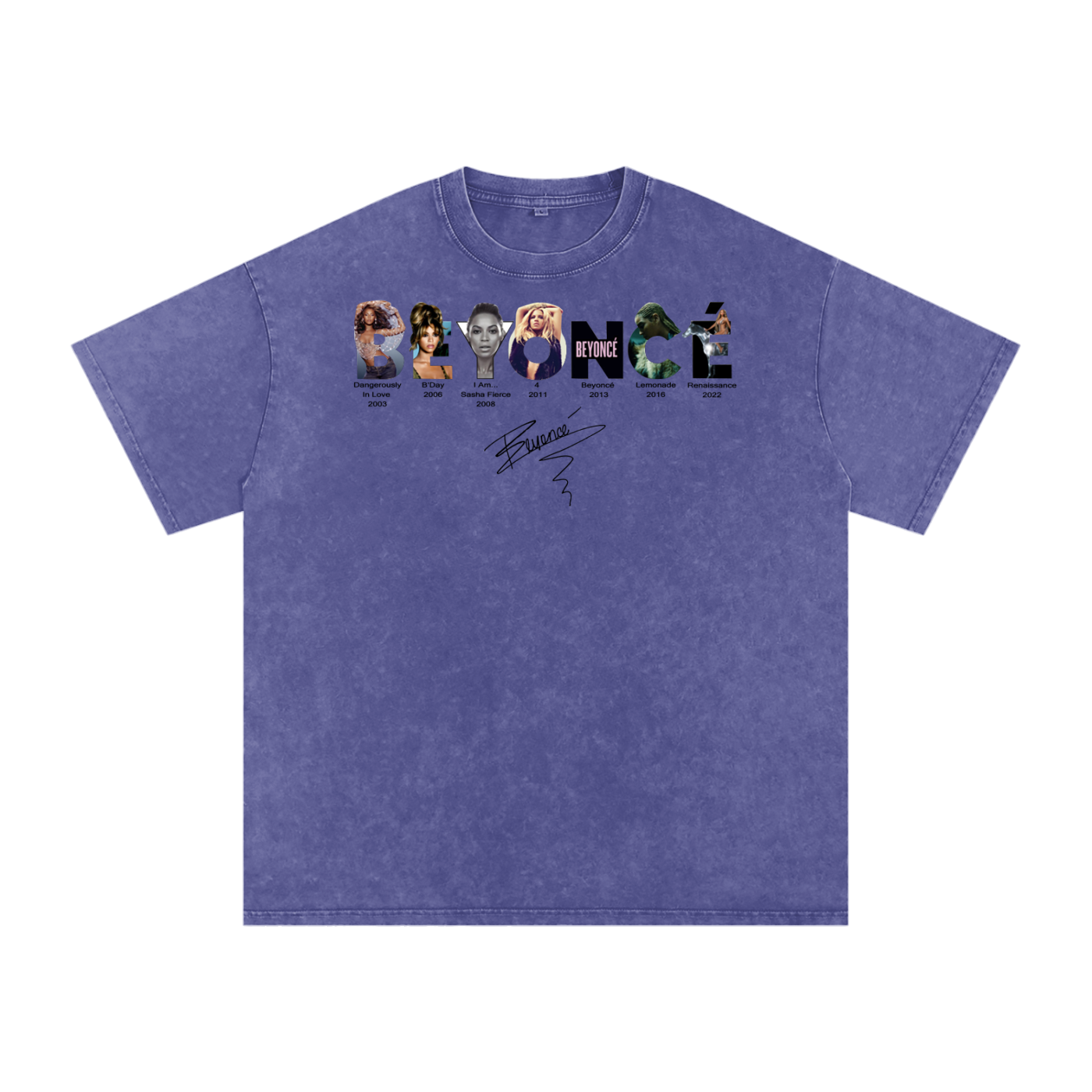 Beyonce Cowboy Carter Acid Wash Oversize T-Shirt