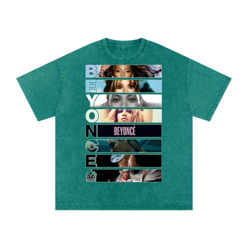 Beyonce Cowboy Carter Acid Wash Oversize T-Shirt