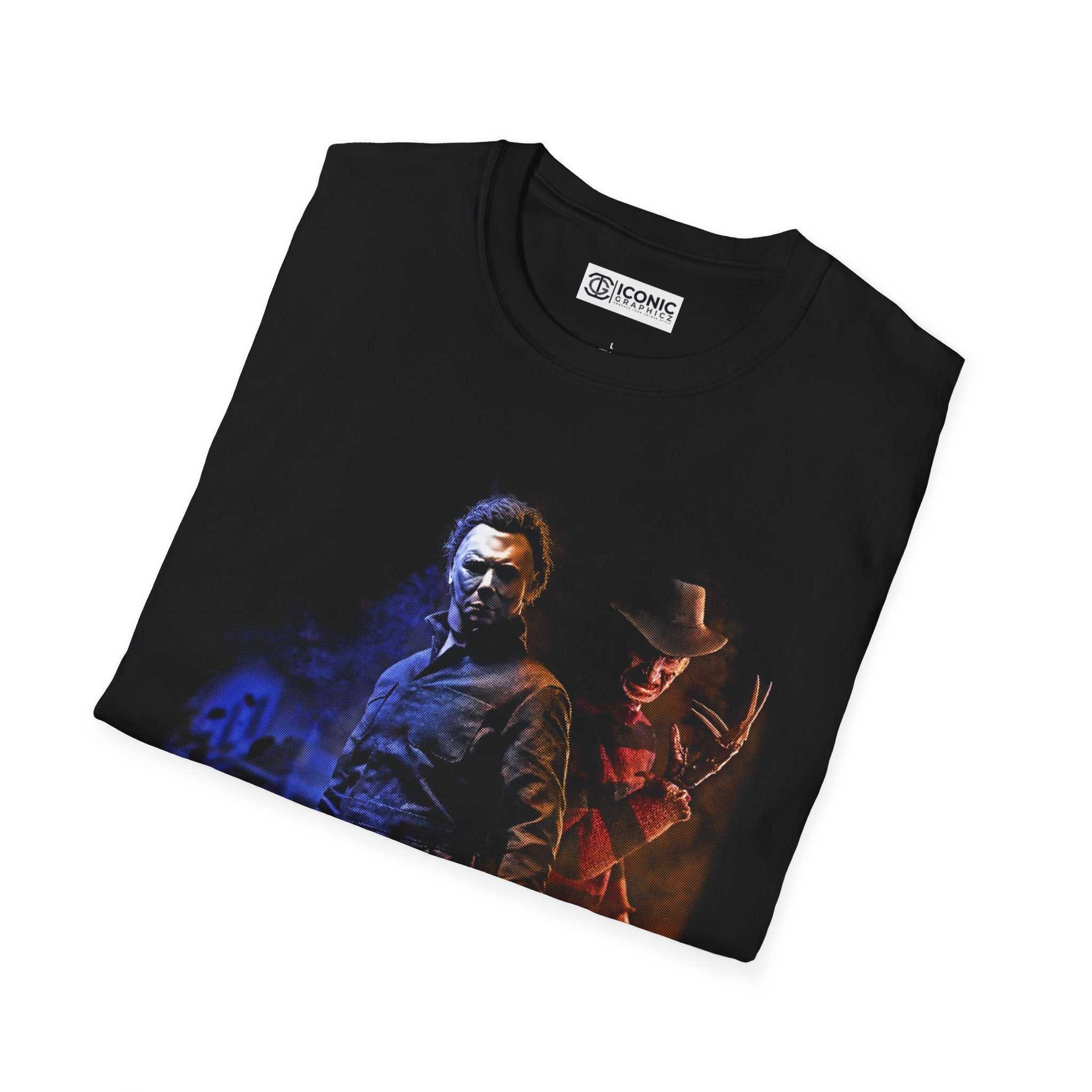 Jason vs Freddy Unisex Softstyle T-Shirt - IGZ Clothing 