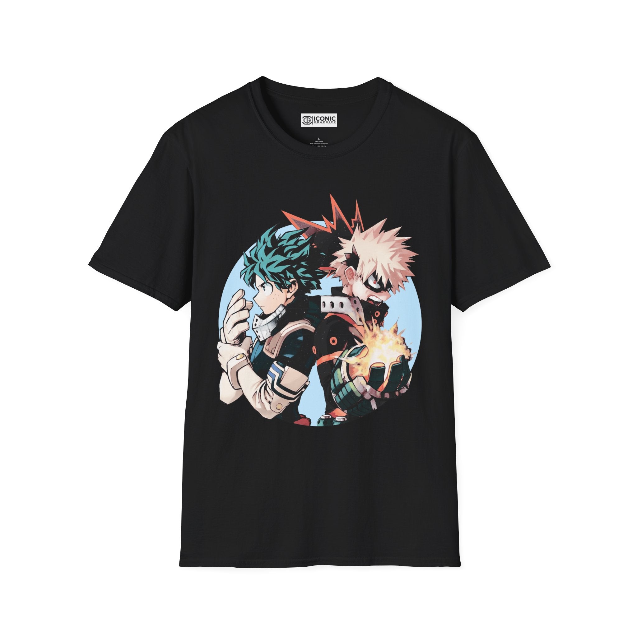 Deku and Bakugo Unisex Softstyle T-Shirt - IGZ Clothing 