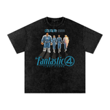 Fantastic Four Acid Wash Oversize T-Shirt