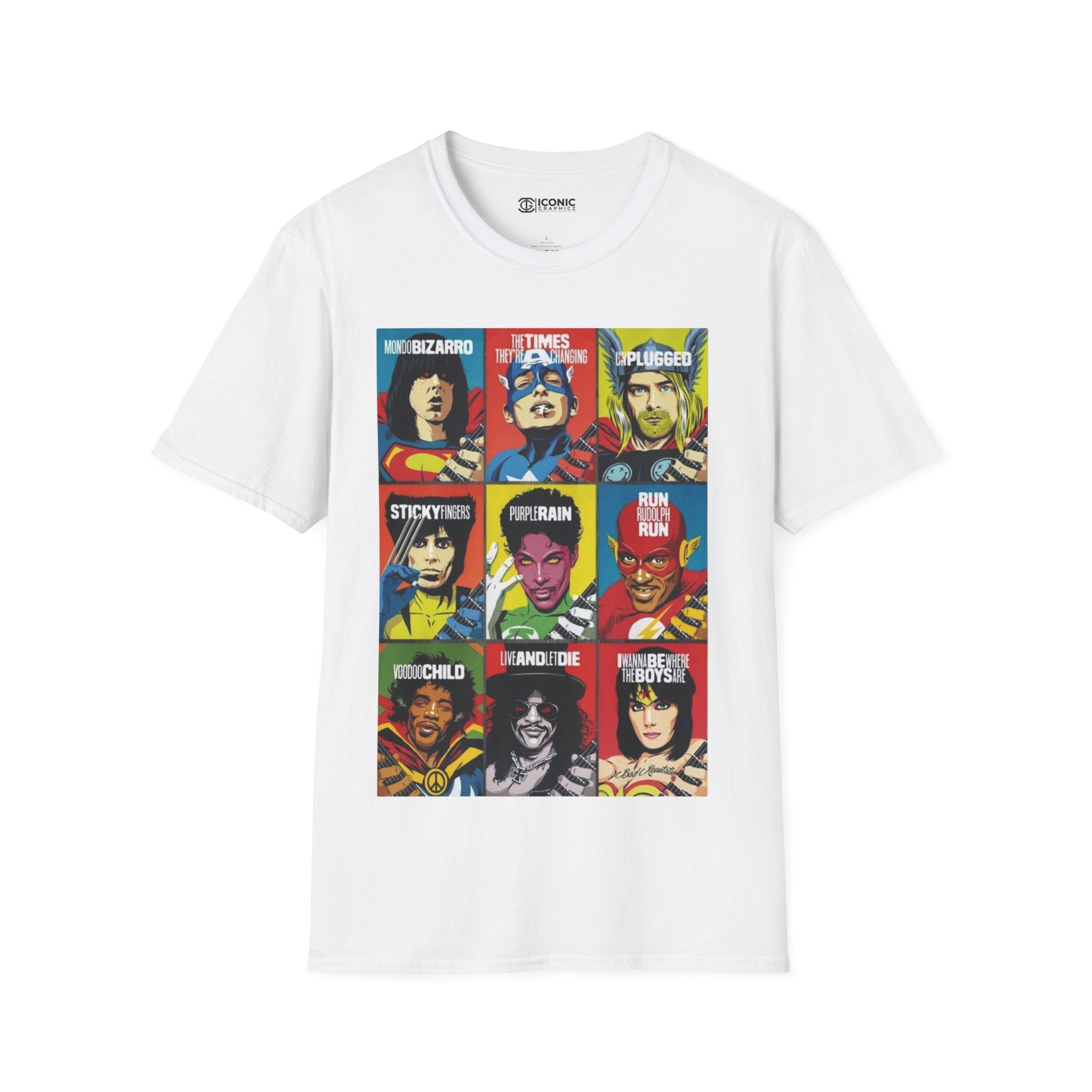 Dc and Marvel rockers T-Shirt