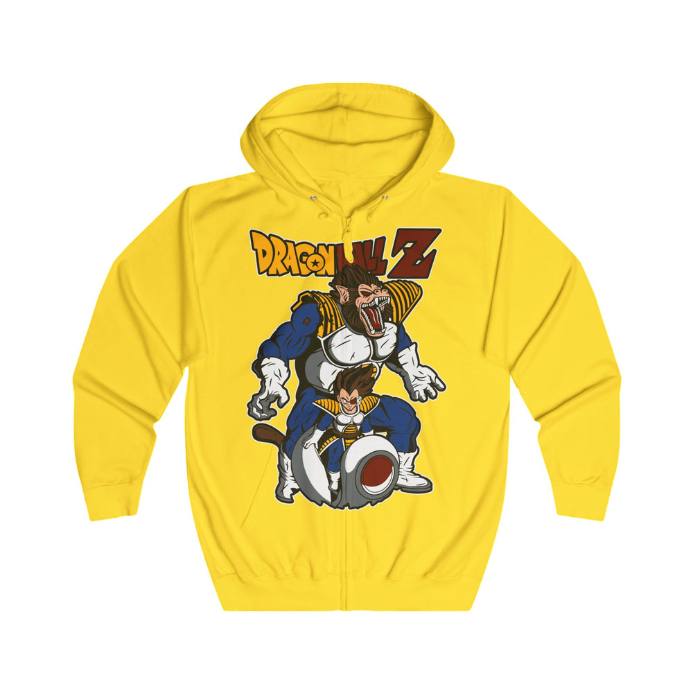 Vegeta DragonBall Z Unisex Full Zip Hoodie
