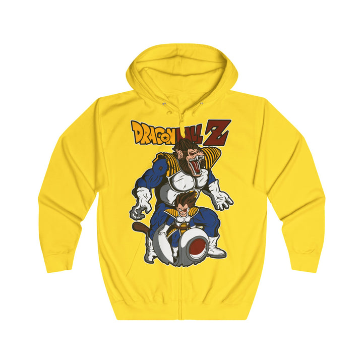 Vegeta DragonBall Z Unisex Full Zip Hoodie
