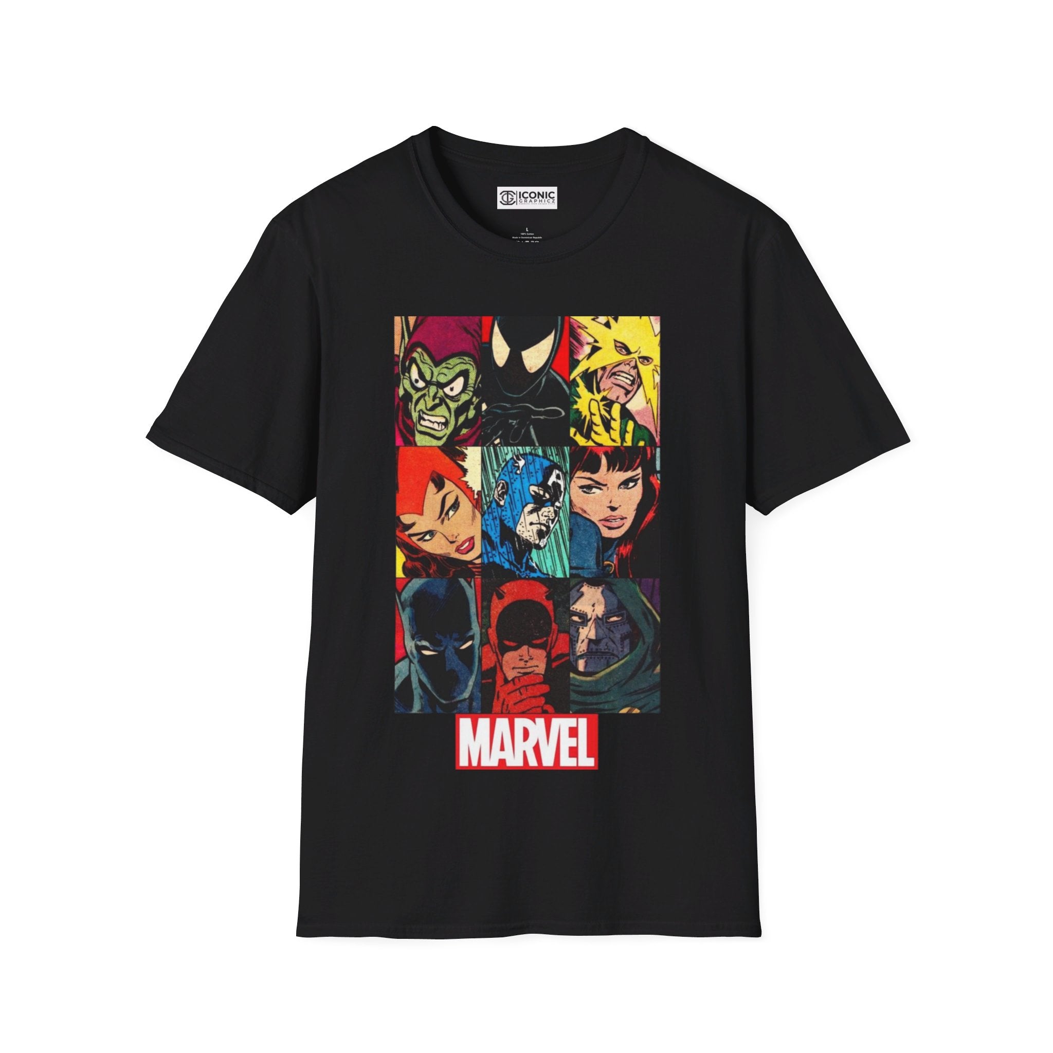 Marvel Characters Unisex Softstyle T-Shirt - IGZ Clothing 