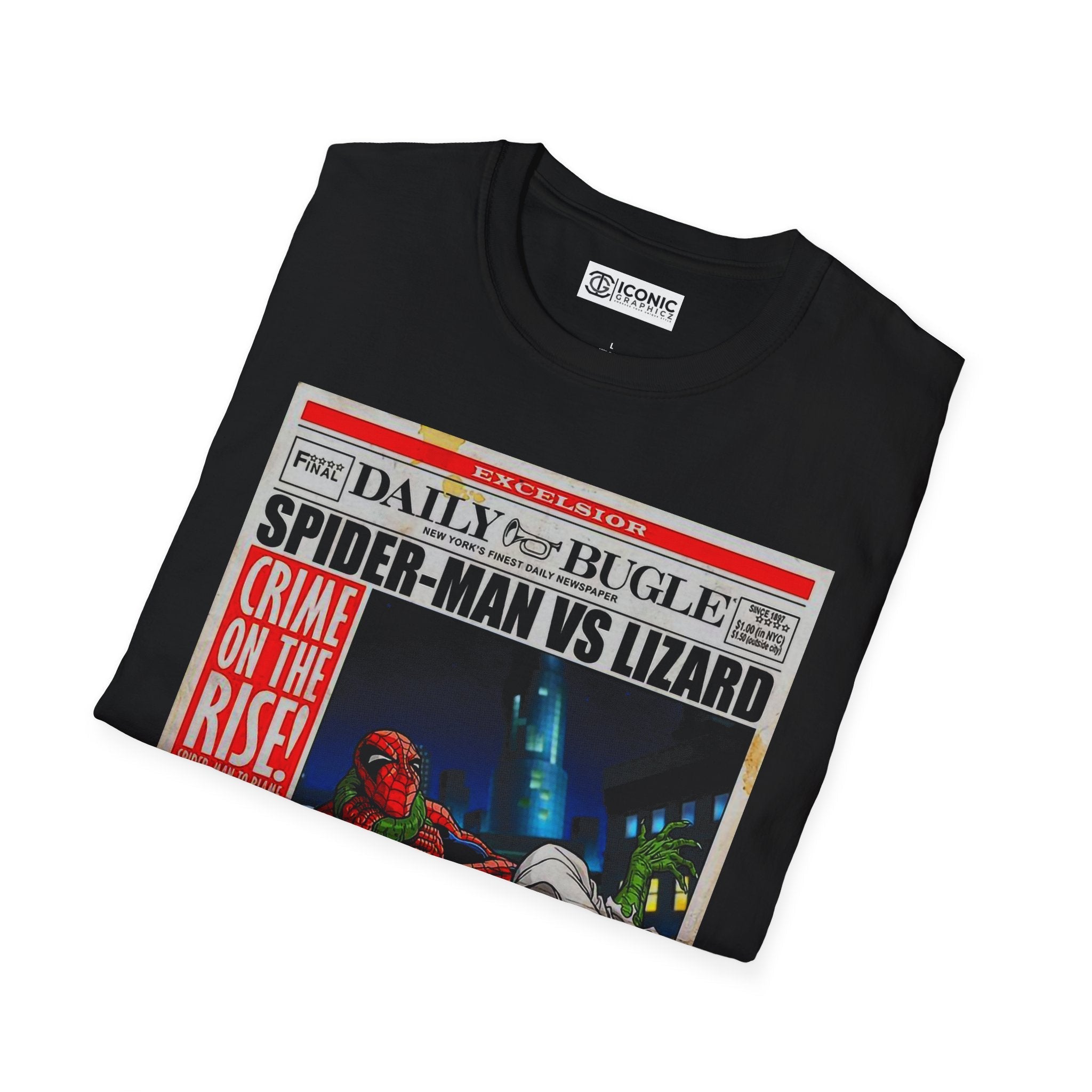 Spider-Man vs Lizard T-Shirt Printify