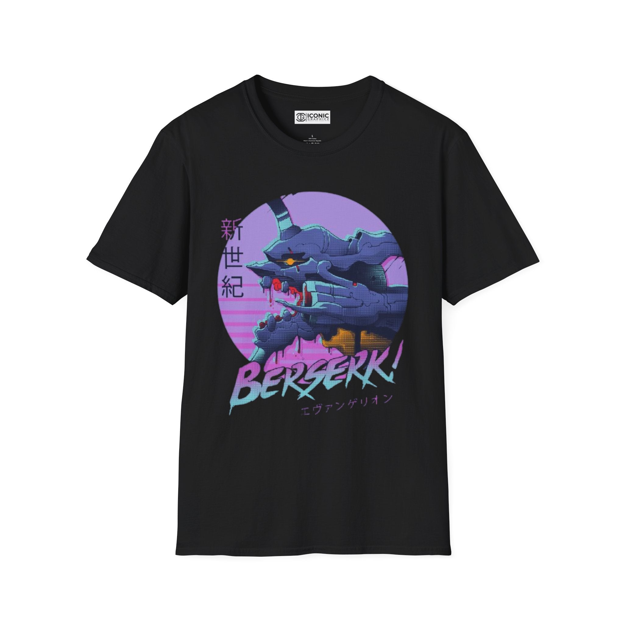 Evangelion Eva unit 01 Unisex Softstyle T-Shirt - IGZ Clothing 