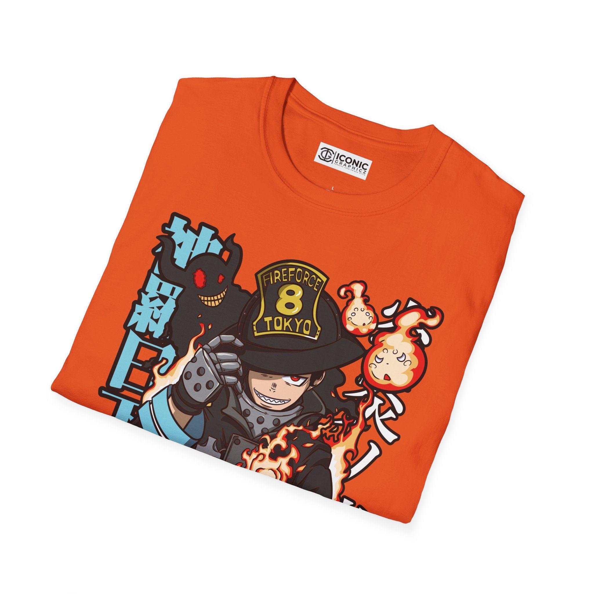 Shinra Fire Forcet T-Shirt Printify