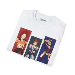 All Might and Kirishima MHA Unisex Softstyle T-Shirt - IGZ Clothing 