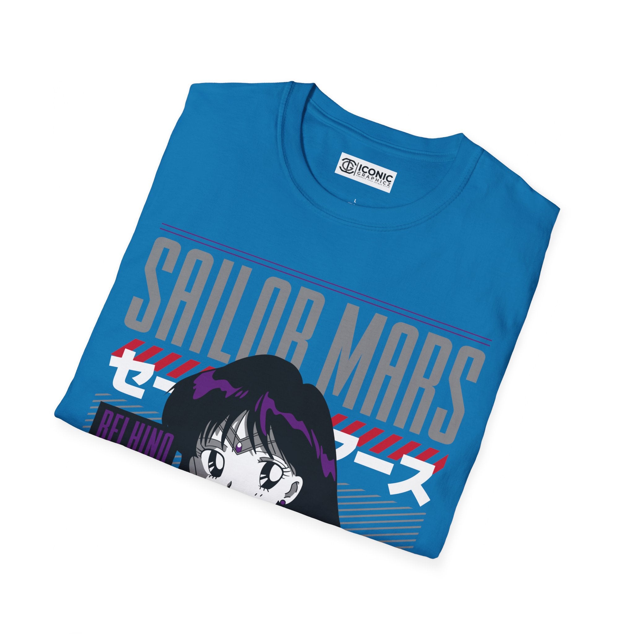 Sailor Mars Unisex Softstyle T-Shirt - IGZ Clothing 