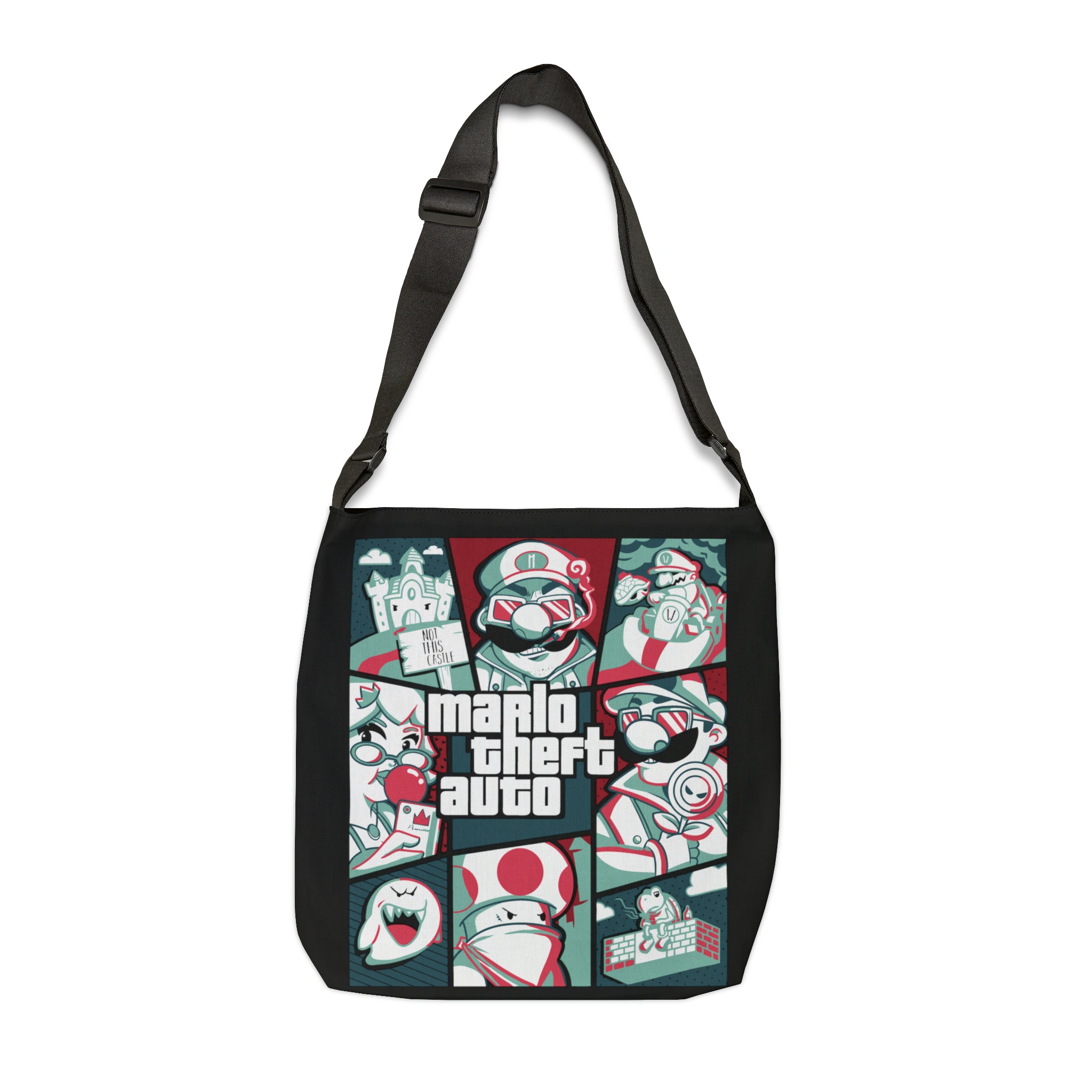 Mario Adjustable Tote Bag (AOP) - IGZ Clothing 