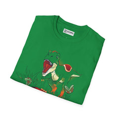 Mario Dino escape Unisex Softstyle T-Shirt - IGZ Clothing 