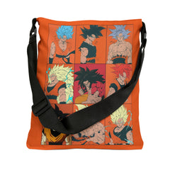 Goku Transformation Adjustable Tote Bag (AOP) - IGZ Clothing 