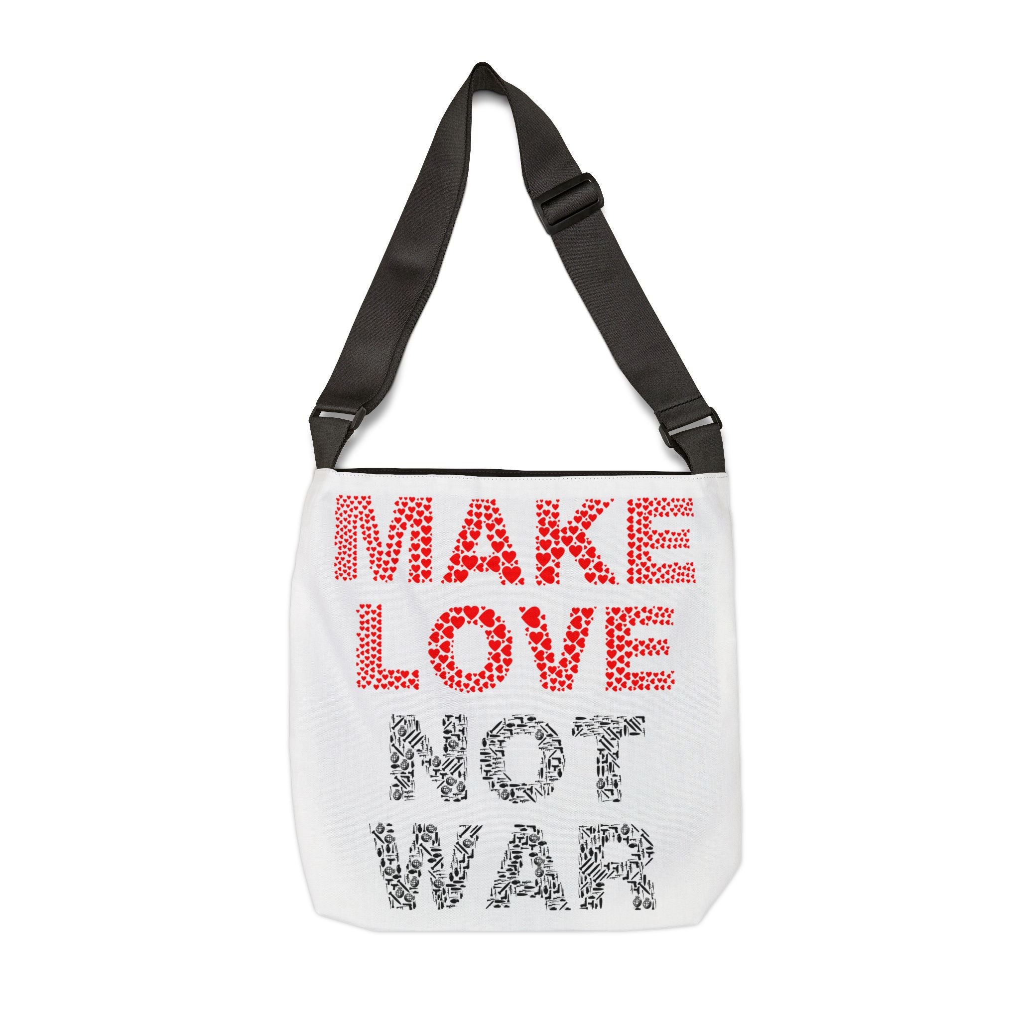 Make love not war Adjustable Tote Bag (AOP)