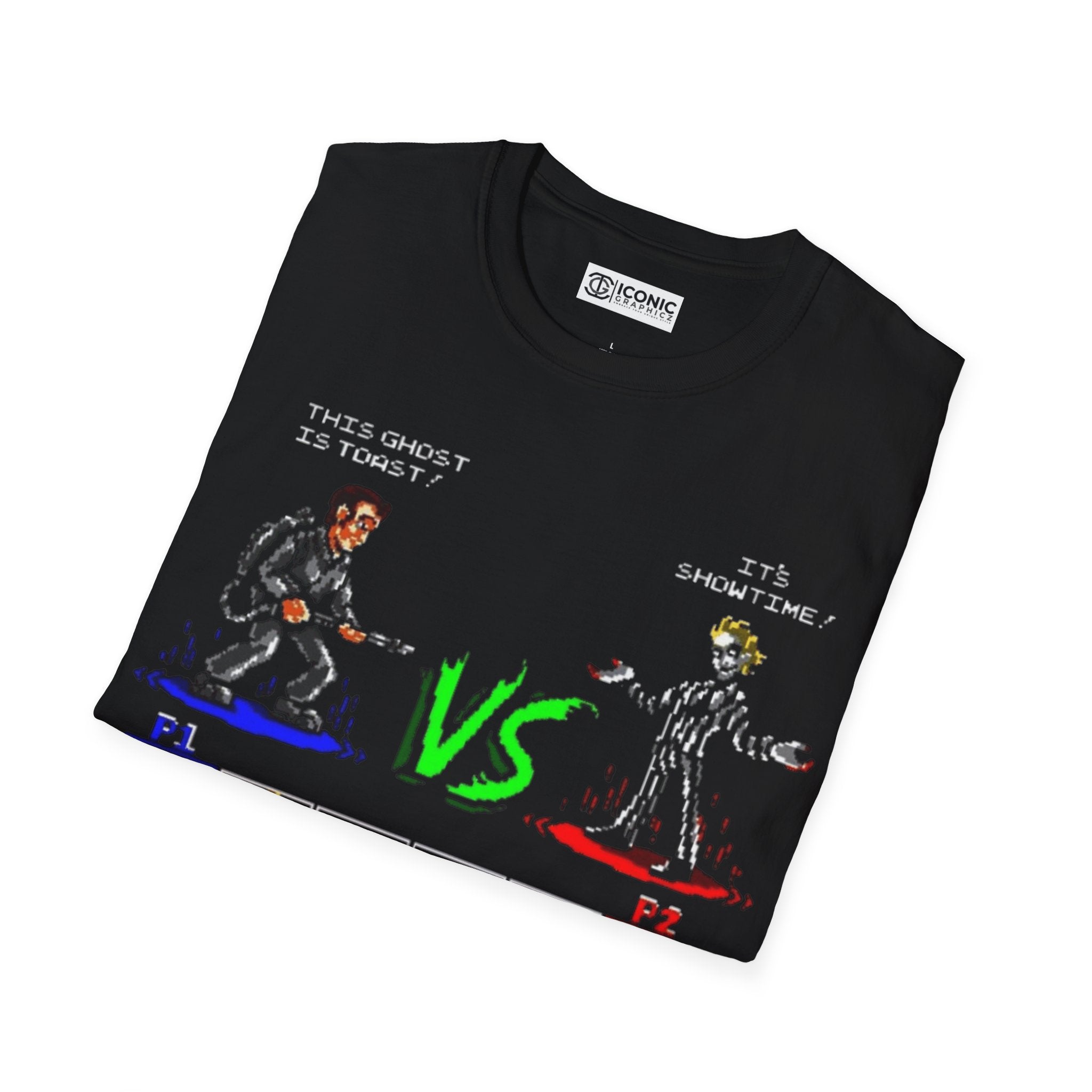 90s fighter select Unisex Softstyle T-Shirt - IGZ Clothing 